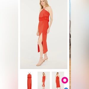 Likely orange summer dress